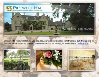 Pipewell Hall Website Design